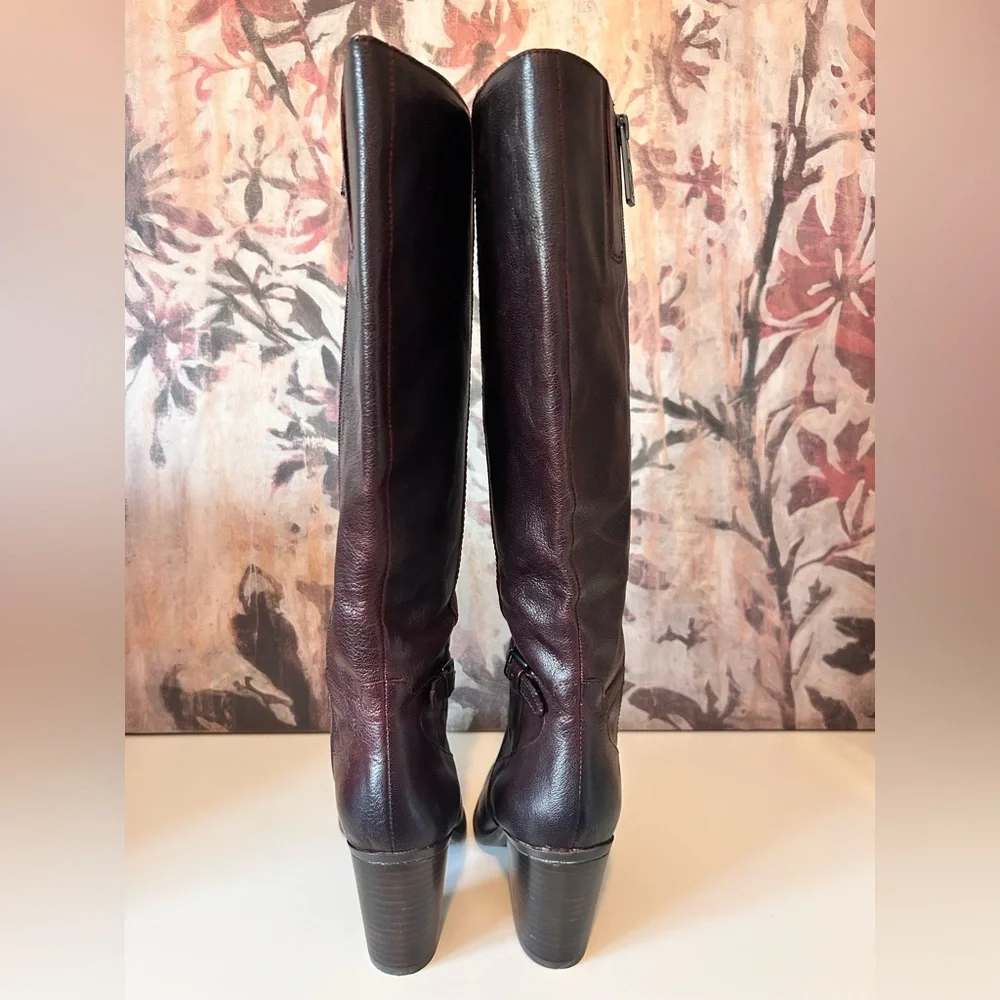 New Naturalizer Women's Leather Boots in Wine Color- Size 6- New without box - Picture 7 of 11